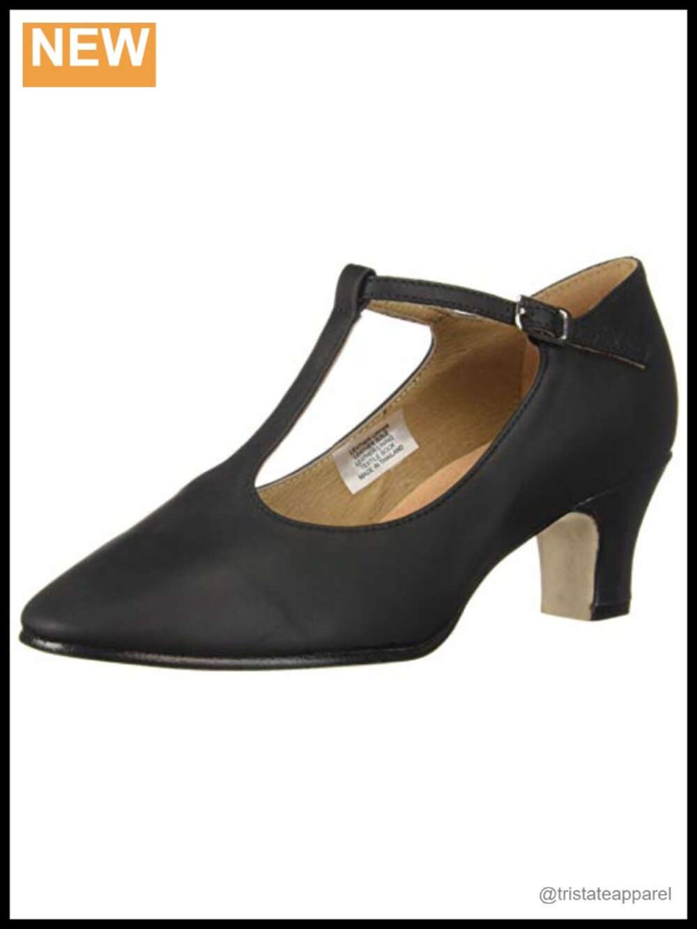 Bloch Dance T-Strap 2 inch Heel Character Shoes Leather Sole